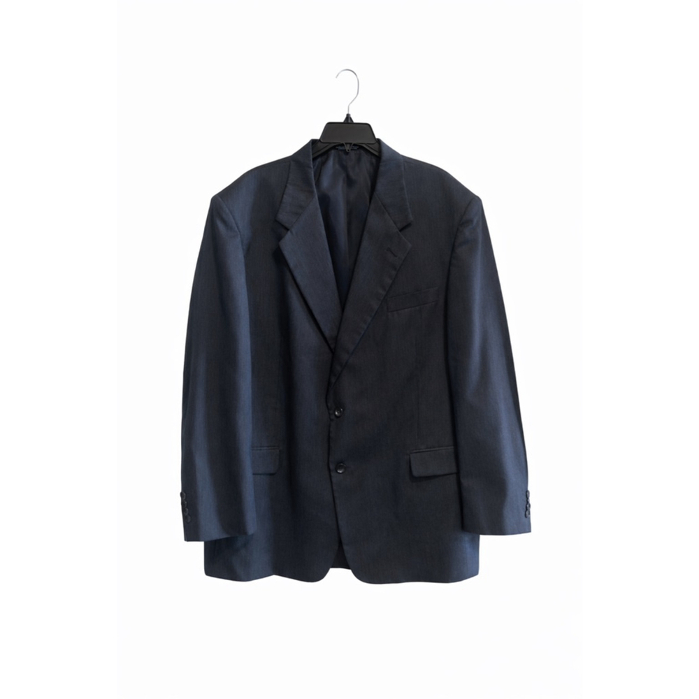 Kilburne & Finch Men’s Wool Blend Blazer 48L Dark‎ Gray Sport Coat